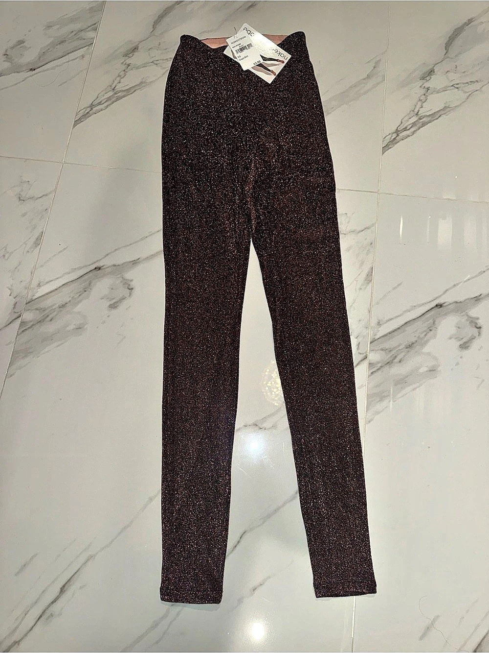 Naked Wardrobe Glitter Leggings Size XS NWT